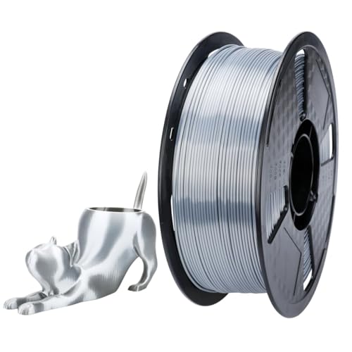 CC3D Seide TPU Filament Silber 1,75 mm 1kg 3D Druck materialien FDM flexibles TPU Seide Filament für 3D Drucker 57D TPU härter als 98A Seide TPU Filament von CC3D