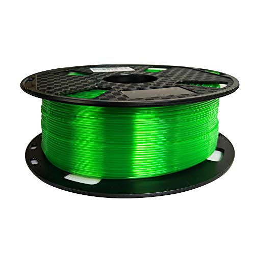 Easy Print Green PETG Filament Gras Grün 1,75 mm 1 kg 3D Drucker Filament 1 kg Spule 3D Druckmaterialien CC3D passend für die meisten FDM-Drucker, Grün (Grasgrün) von CC3D