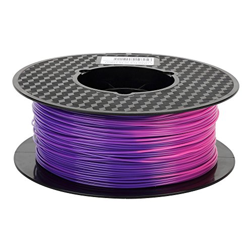CC3D Farbwechsel PLA Lila Blau bis Rosa PLA Filament 1,75 mm 1kg 3D Druck Filament Wärme Veränderung Farbe PLA Drucker Filament ändern Material Temperatur Variable Farbwechsel Filament Purple Pink von CC3D