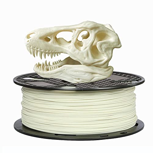 PLA MAX Bone White PLA Filament 1.75mm 3D Drucker Filament 1KG 2.3LB Spule 3D Printing Materials CC3D PLA MAX PLA + Stärker als PLA Pro Plus Normal PLA Filament Bone Color, Knochen farbe, C002398 von CC3D
