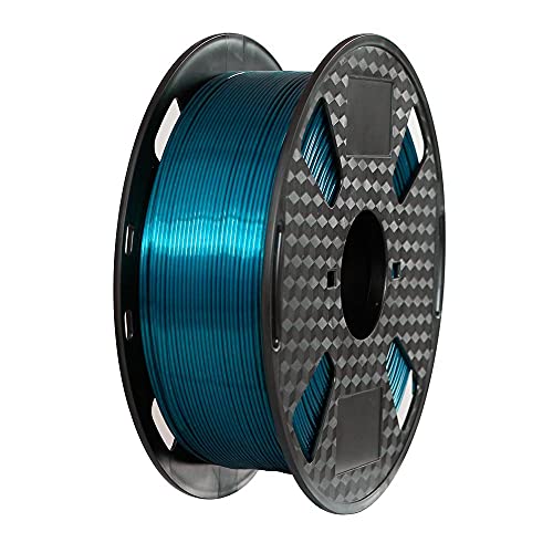 Seide Blaugrün Blau PLA Filament 1,75 mm 3D Drucker Materialien 1KG Scheinen Seidig Glänzend Metallisch Metall PLA Metallic 3D Drucken Filament Seide PLA CC3D Silk Teal Blue PLA Filament von CC3D