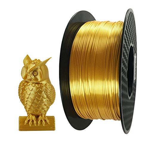 Seide Gold PLA Filament 1,75 mm 1KG 3D Drucker Filament Silk Gold 3D Druckmaterialien Seidig Glänzend Shiny PLA Metall Gold PLA Seiden Gold PLA CC3D Filament von CC3D