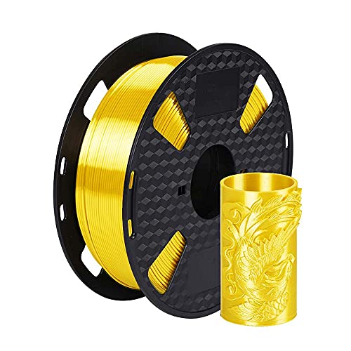 Seide Golden Gelb PLA Filament 1,75 mm 3D Druck Filament 1KG CC3D Scheinen Seidig Glänzend Metallisch Farbe Metall PLA Filament von CC3D