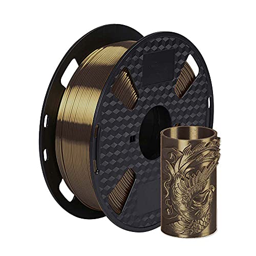 Seide Mocca Braun PLA Filament 1.75mm 1KG 3D Printing Filament 1KG Spool Scheinen Seidig Glänzend Metallisch Metall PLA 3D Printer Materials CC3D Silk PLA Metallic Braun von CC3D