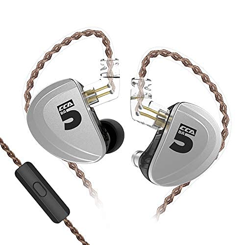 CCA A10 In Ear Monitor Kopfhörer HiFi 10 Driver Wired Earbuds Headphone Stereo Vocal Detail Headset Crystal Clear Sound for Game Music Show Stage von CCA