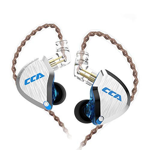 CCA C12 5BA 1DD Stereo Bass Kopfhörer In Ear Kopfhörer mit Kabel Noise Cancelling Sport Earbuds Headset für Musiker Audiophile Sänger DJ von CCA