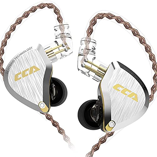 CCA C12 5BA 1DD Stereo Bass Kopfhörer In Ear Kopfhörer mit Kabel Noise Cancelling Sport Earbuds Headset für Musiker Audiophile Sänger DJ von CCA
