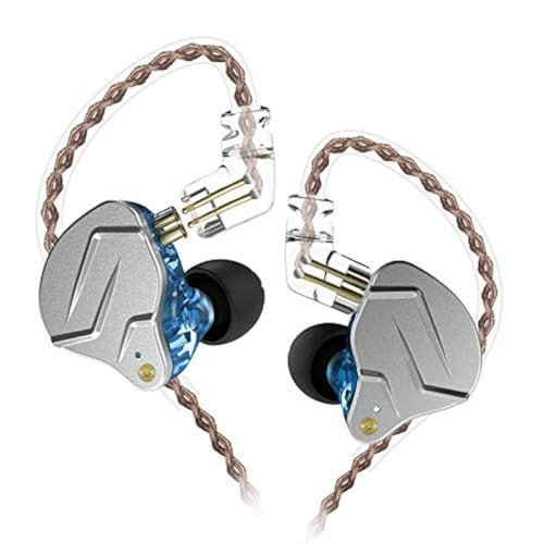 CCA KZ ZSN Pro Dual Treiber 1BA 1DD In-Ear-Kopfhörer HiFi Power Bass Ohrhörer Kopfhörer High Clarity Sound Wired Kopfhörer mit abnehmbarem Kabel für Audiophile Musiker von CCA