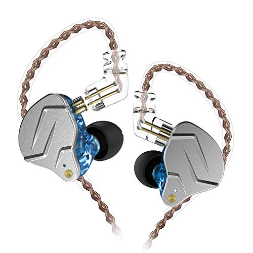 CCA KZ ZSN Pro Dual Treiber 1BA 1DD In-Ear-Kopfhörer HiFi Power Bass Ohrhörer Kopfhörer High Clarity Sound Wired Kopfhörer mit abnehmbarem Kabel für Audiophile Musiker von CCA