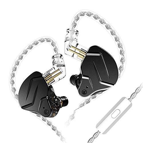CCA KZ ZSN Pro X In Ear Kopfhörer 1BA 1DD Stereo Earbuds Kopfhörer HiFi Sport Gaming 3.5 mm Wagenheber Kopfhörer Komfort Verschleiß für Telefon Computer Tablet von CCA