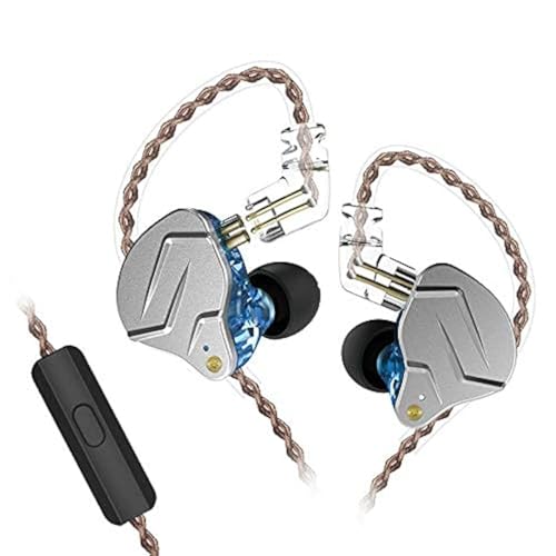 KZ ZSN Pro Dual Drivers 1BA 1DD In-Ear-Kopfhörer HiFi Power Bass Earbuds Kopfhörer Hohe Klarheit Sound Kabelgebundene Kopfhörer mit abnehmbarem Kabel für Audiophile Musiker von CCA