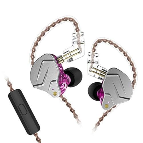 KZ ZSN Pro Dual Drivers 1BA 1DD In-Ear-Kopfhörer HiFi Power Bass Earbuds Kopfhörer Hohe Klarheit Sound Kabelgebundene Kopfhörer mit abnehmbarem Kabel für Audiophile Musiker von CCA