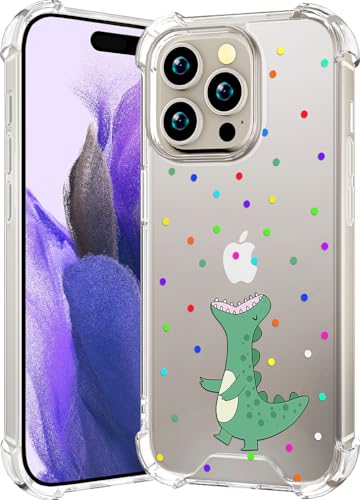 CCFUNCASE Kompatibel mit iPhone 16 Pro Max Hülle, transparent, niedlich für Frauen – robuste Handyhüllen, Funda-Schutzhüllen, Abdeckung für Promax (Dinosauriertier) von CCFUNCASE