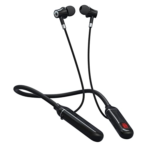 CCICITA 100Std Kopfhörer Kabellos Bluetooth, Bluetooth Kopfhörer mit Kabel, Schwarz In Ear Ohrhörer Bluetooth 5.3 mit LED-Anzeige, USB C, 7 EQ-Modi, Spielmodus, 10mm Audiotreiber von CCICITA