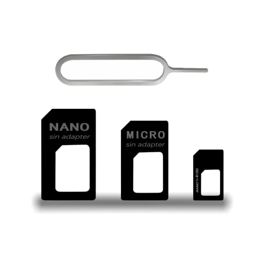 CCLKHY 3 in 1 Nano SIM Karten Adapte, Nano-SIM Adapter Set, SIM-Karten-Adapter mit SIM-Auswurfstift, kompatibel mit Smartphone von CCLKHY