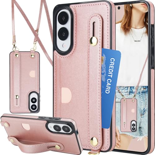 CCSmall Crossbody-Schutzhülle für Samsung Galaxy S25 Edge mit Kartenschlitz-Halter für Damen, abnehmbarer, verstellbarer Schultergurt, Schlüsselband mit Armband, Ständer, Handyhülle für Samsung S25 CCSmall Crossbody-Schutzhülle für Samsung Galaxy S25 Edge mit Kartenschlitz-Halter für Damen, abnehmbarer, verstellbarer Schultergurt, Schlüsselband mit Armband, Ständer, Handyhülle für Samsung S25 von CCSmall