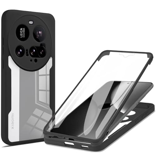 CCSmall Klare Hülle für Xiaomi 15 Ultra mit Displayschutzfolie, Ganzkörperschutz, Stoßfeste TPU Bumper Transparent Anti-Vergilbung Slim Soft Cover Case für Xiaomi 15 Ultra QC Schwarz CCSmall Klare Hülle für Xiaomi 15 Ultra mit Displayschutzfolie, Ganzkörperschutz, Stoßfeste TPU Bumper Transparent Anti-Vergilbung Slim Soft Cover Case für Xiaomi 15 Ultra QC Schwarz von CCSmall