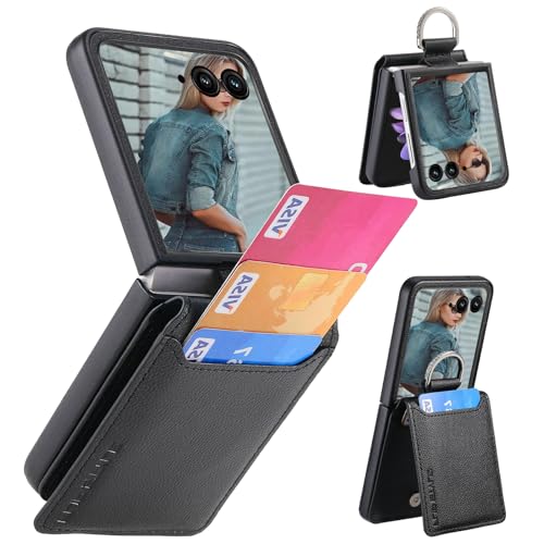 CCSmall Schutzhülle für Motorola Razr 50 Ultra, Brieftaschenformat, mit Kartenhalter, PU-Leder, Schutzhülle mit Diamantring, Klapphülle für Motorola Moto Razr + 2024/Razr 50 Ultra LZW, Schwarz CCSmall Schutzhülle für Motorola Razr 50 Ultra, Brieftaschenformat, mit Kartenhalter, PU-Leder, Schutzhülle mit Diamantring, Klapphülle für Motorola Moto Razr + 2024/Razr 50 Ultra LZW, Schwarz von CCSmall