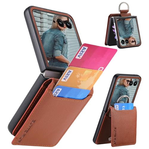 CCSmall Schutzhülle für Motorola Razr Plus 2024, Brieftasche mit Kartenhalter, PU-Leder, Schutzhülle mit Diamantring, Flip-Handyhülle für Motorola Moto Razr 50 Ultra LZW, Braun CCSmall Schutzhülle für Motorola Razr Plus 2024, Brieftasche mit Kartenhalter, PU-Leder, Schutzhülle mit Diamantring, Flip-Handyhülle für Motorola Moto Razr 50 Ultra LZW, Braun von CCSmall