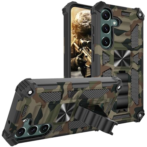 CCSmall Schutzhülle für Samsung Galaxy A35 5G, Tarnmuster, für Herren und Jungen, strapazierfähig, dünn, stoßfest, mit Ständer, Camouflage-Schutzhülle für Samsung Galaxy A35 MC, Armeegrün CCSmall Schutzhülle für Samsung Galaxy A35 5G, Tarnmuster, für Herren und Jungen, strapazierfähig, dünn, stoßfest, mit Ständer, Camouflage-Schutzhülle für Samsung Galaxy A35 MC, Armeegrün von CCSmall