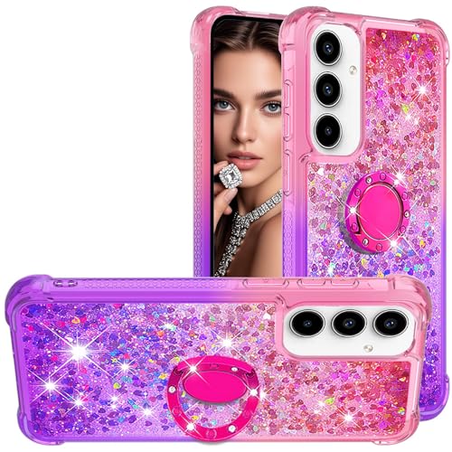 CCSmall Schutzhülle für Samsung Galaxy A36, glitzernd, transparent, niedlich, mit Ständer, Farbverlauf, Treibsand, Handyhülle für Samsung A36 JB, Rosa Mauve CCSmall Schutzhülle für Samsung Galaxy A36, glitzernd, transparent, niedlich, mit Ständer, Farbverlauf, Treibsand, Handyhülle für Samsung A36 JB, Rosa Mauve von CCSmall