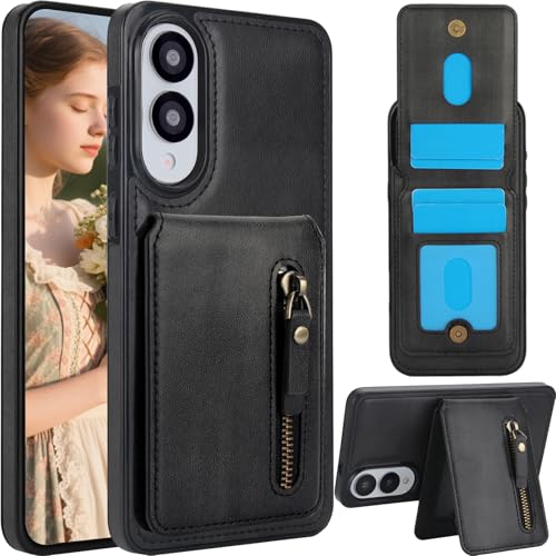 CCSmall Schutzhülle für Samsung Galaxy S25 Edge mit Kartenhalter, kompatibel mit MagSafe, 2-in-1 abnehmbare magnetische Brieftaschen-Reißverschlusstasche, Handyhülle, PU-Leder, für Samsung S25 Edge CCSmall Schutzhülle für Samsung Galaxy S25 Edge mit Kartenhalter, kompatibel mit MagSafe, 2-in-1 abnehmbare magnetische Brieftaschen-Reißverschlusstasche, Handyhülle, PU-Leder, für Samsung S25 Edge von CCSmall