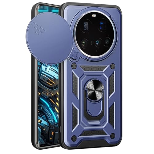 CSmall Schutzhülle für Xiaomi 15 Ultra 5G, mit Schiebe-Kamera-Objektivabdeckung, Militärqualität, stoßfest, mit drehbarem Ring, Ständer, ultimativer Schutz, Schutzhülle für Xiaomi 15 Ultra SJ, Blau CSmall Schutzhülle für Xiaomi 15 Ultra 5G, mit Schiebe-Kamera-Objektivabdeckung, Militärqualität, stoßfest, mit drehbarem Ring, Ständer, ultimativer Schutz, Schutzhülle für Xiaomi 15 Ultra SJ, Blau von CCSmall