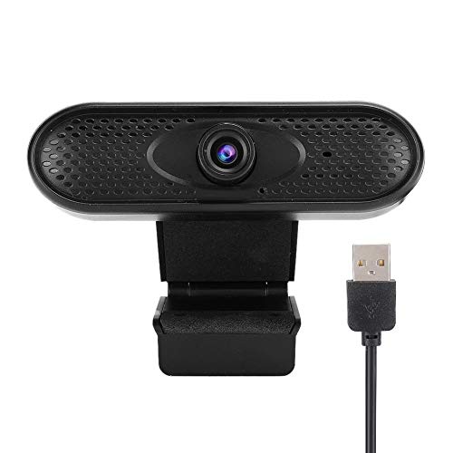 1080P/720P HD-Computer-Webcam, Laptop-Desktop-PC-Webcomputer-Kamera, 30 Frames Pro Streaming USB-Webcams mit Mikrofon für Videoanrufe, Aufzeichnung, Konferenzen, Spiele(1080P Schwarz) von CCYLEZ
