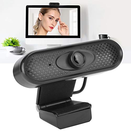 1080P Webcam 1080p Live-Streaming-Kamera mit multifunktionaler Basis Eingebautes Richtmikrofon zur Rauschunterdrückung für PC-Videokonferenzen/Anrufe/Spiele von CCYLEZ