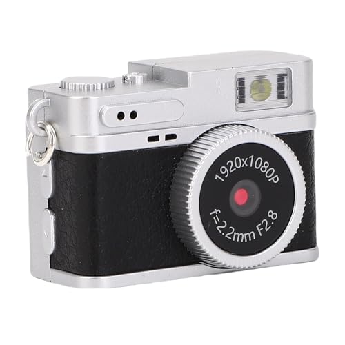1080p Keychain -Kamera, 20MP Digitalkamera mit 0,96 -Zoll -LED -LED -Füllhell, Kleiner Video -Camcorder für das Klettern Im Outdoor -Radfahren (Black) von CCYLEZ