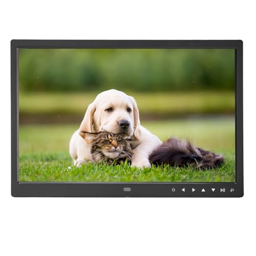 ‌15 Zoll Digitaler Bilderrahmen mit Fernbedienung - Full HD 1080p IPS -Touchscreen, WLAN -Cloud -Fotorahmen für Home & Office, mit Auto -Diashow, Kalender und Wetteranzeige (Black) von CCYLEZ