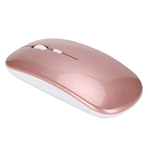 2,4 G Kabellose Maus, 3 Stufen DPI Einstellbare Optische Maus mit 500 MAh Akku, Kabellose Ergonomische Maus für PC/Desktop/Laptop/Tablets(Roségold) von CCYLEZ