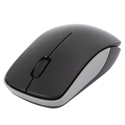 2.4G Wireless-Maus, schlanke drahtlose Mäuse 1200DPI Optische Maus, 3-Tasten-Ergonomie-Maus mit USB-Nano-Empfänger, Computermäuse für Heim und Büro(Schwarz) von CCYLEZ