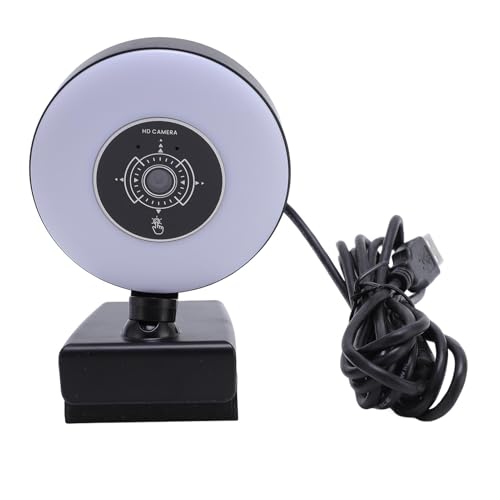 4K -Webcam mit Mikrofon und Licht, AF Auto Focus USB -Kamera für Computer mit Fernbedienung in Gebautem Fülllicht und Doppelte Omnidirektionalmikrofone 4K -Webcam mit Mikrofon und Licht, AF Auto Focus USB -Kamera für Computer mit Fernbedienung in Gebautem Fülllicht und Doppelte Omnidirektionalmikrofone von CCYLEZ