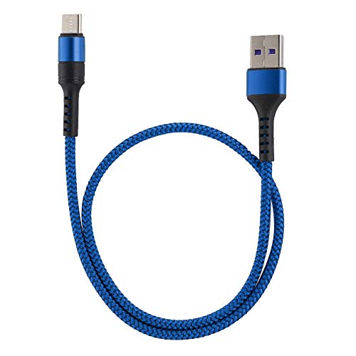 5A Super Schnelllade USB C Kabel, 0,5 M Typ C Datenkabel Aluminiumlegierung + Nylonfaden, für Mobiltelefone und Tablets Sowie Andere USB C Ladegeräte(Blau) von CCYLEZ