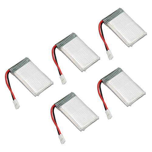 5PCS 3.7V 800mAh Lithium Batterie, RC Drohnen Batterie für SYMA X5C X5C 1 X5 X5SC X5SW M68 K60 HQ 905 CX30 RC Quadcopter von CCYLEZ
