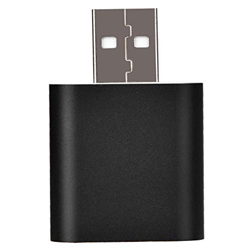 7.1 Kanal Externe Soundkarte, 3D Stereo USB 2.0 Audio Soundkarte mit 3,5 mm Mikrofonadapter für Win 8/7/XP, Plug and Play, Keine Notwendigkeit zu Fahren(Silber) von CCYLEZ