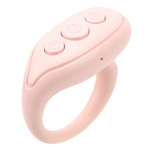 Bluetooth-Fernbedienungs-Seitenwender, Fingerring-Scrollen für TikTok, BT 5.3, Große Kapazität, IOS Android-kompatibel, Wiederaufladbar, Unterstützt Kamera und App für (Rosa) von CCYLEZ