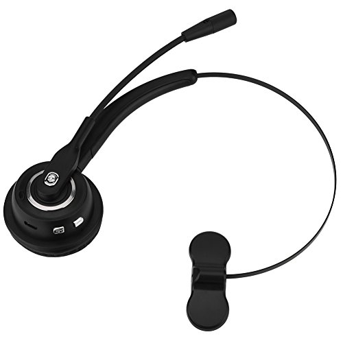 Bluetooth-Headset mit Mikrofon, Callcenter Bluetooth-Kopfhörer Geräuschunterdrückung Mikrofon Dehnbares Kopfband Wiederaufladbares drahtloses Headset Für Computer, Telefone und andere Bluetooth-Geräte von CCYLEZ