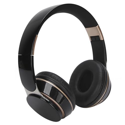 Bluetooth-Kopfhörer über dem Ohr, drahtloses HiFi-Stereo-Headset, faltbares Gaming-Headset mit Mikrofon für PC, Telefon, Laptop, MP3/4, Tablet(Schwarz) von CCYLEZ