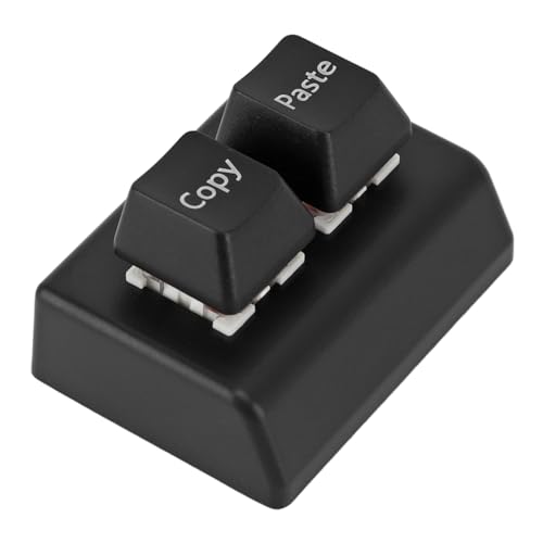 CCYLEZ 2 Tasten Minitastatur, Kabellose Mechanische Gaming Tastatur, Programmierbare Kopier und Paste Tastatur mit Rotem Schalter für Gaming Büro von CCYLEZ