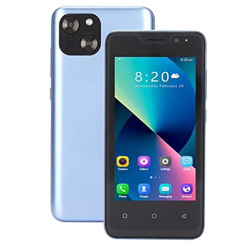 CCYLEZ 4,66 Zoll Smartphone, Dual SIM Smartphone 3G mit 3000mAh Akku für Android 11, 5MP 8MP Kameras, 1GB RAM 8GB ROM Handy(Blau) von CCYLEZ
