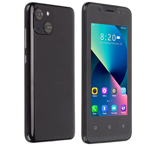 CCYLEZ 4,66 Zoll Smartphone, Dual SIM Smartphone 3G mit 3000mAh Akku für Android 11, 5MP 8MP Kameras, 1GB RAM 8GB ROM Handy(Schwarz) von CCYLEZ