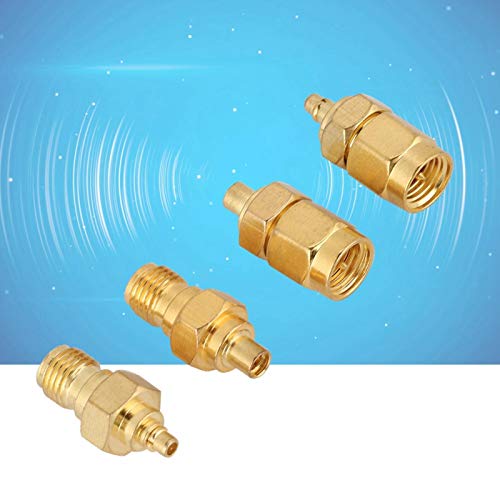 CCYLEZ 4 Stück MMCX auf SMA Adapter, 50 Ω Impedanz Vernickelt das Produkt Kann 1000 Mal Erreichen, SMA Antenne für Antennen, DAB Antennenadapter, Koaxialkabel CCYLEZ 4 Stück MMCX auf SMA Adapter, 50 Ω Impedanz Vernickelt das Produkt Kann 1000 Mal Erreichen, SMA Antenne für Antennen, DAB Antennenadapter, Koaxialkabel von CCYLEZ
