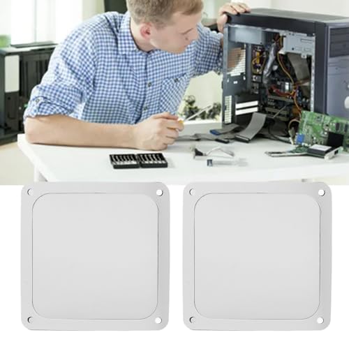 CCYLEZ 5 Stück 120 Mm Lüfter-Staubfilter, PC-Lüfter-Staubnetzfilter, mit Schraubenlöchern, Staubdichte Filterabdeckungsgitter von Gehäuselüftern (White) von CCYLEZ