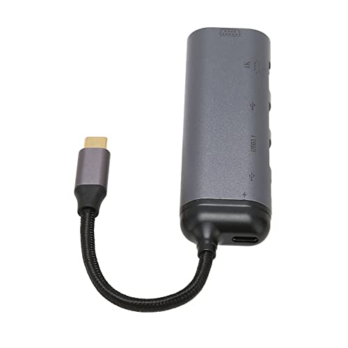 CCYLEZ 6 in 1 USB C Hub, PD100W Dockingstation mit Mehreren Anschlüssen, Hohe HD Auflösung, Geeignet für Mobiltelefone, Laptops von CCYLEZ