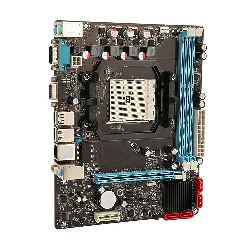 CCYLEZ A55-Motherboard, Dual-Channel-DDR3-Speicher-Motherboard, Gaming-PC-Motherboard mit SATA-Schnittstelle, PC-Motherboard mit 100M-Netzwerkkarte für Büro- und Spielenutzung von CCYLEZ