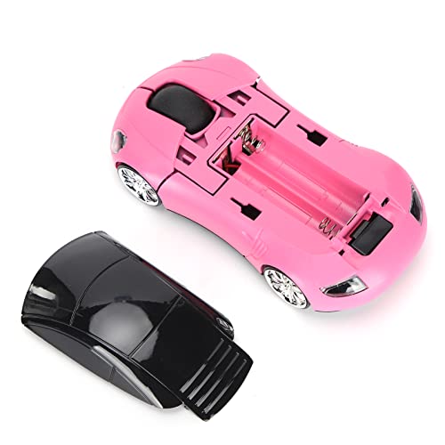 CCYLEZ Auto Maus, Tragbare 2.4G Schnurlose Maus mit Smart Technologie, USB Empfänger Kabellose Maus für Laptop Tablet, Ergonomisches Design (Pink) von CCYLEZ