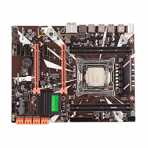 CCYLEZ Desktop-Gaming-Motherboard, Unterstützt 8xSATA3.0, 5xPCIe, 4xDDR4, NVME M.2, USB3.0, USB 2.0, für E5 V3 / V4 I7 58xx / 68xx-Serie von CCYLEZ