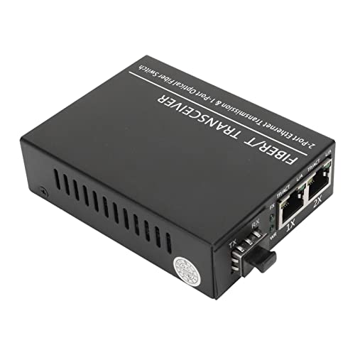 CCYLEZ Ethernet-Faser Transceiver, Gigabit SFP Bis RJ45, Multifunktion Aler Optischer Medien Konverter, Multi-Mode Kompatibel mit 10/100/1000 Base T Ethernet von CCYLEZ